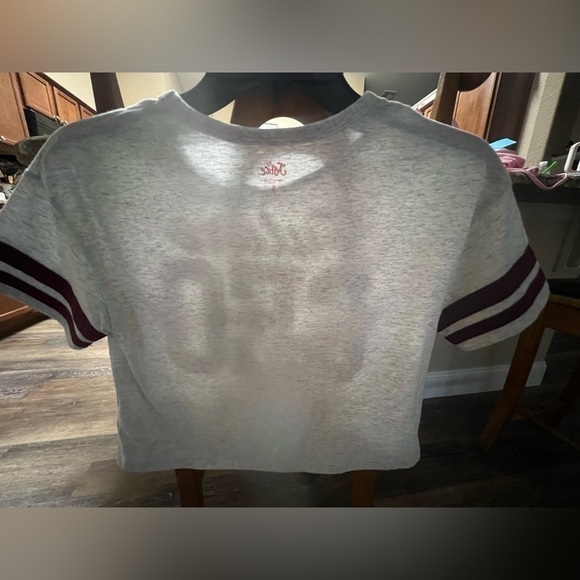 WOMEN’S LARGE JUSTICE BLACK GRAPHIC TEE SHIRT - Picture 2 of 3